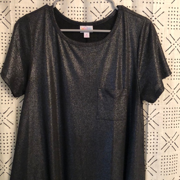 LuLaRoe Dresses & Skirts - Lularoe elegant Carly black shiny medium like new!